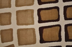 8x11 Machine Made Rug Ivory Brown Print