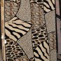 8x11 Machine Made Rug Zebra Tiger Leopard Giraffe Print