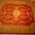 8x10 WOOL HANDMADE AREA RUG VEG DYE CHOBI RUST GOLD NEW