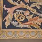 9x12 FRENCH AUBUSSON SAVONERRIE RUG THIN WOOL BLUE GOLD