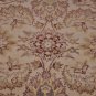 8 FOOT ROUND RUG HANDMADE IVORY VEGETABLE DYE PERSIAN