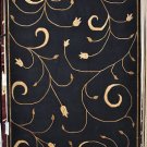 NEW MODERN 5x8 INDO NEPAL BLACK FLORAL WOOL AREA RUG