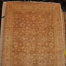 8x10 WOOL HANDMADE RUG BROWN BEIGE IVORY GOLD PERSIAN