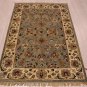 4x6 WOOL AREA RUG PERSIAN SILVER IVORY HAND MADE TUFTED
