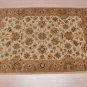 4x6 WOOL AREA RUG PERSIAN BEIGE RUST HAND MADE TUFTED
