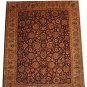 8x10 FINE WOOL HANDMADE RUG RED BEIGE PERSIAN 256 KPSI