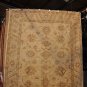 8x10 HANDMADE RUG IVORY GOLD VEGETABLE DYE CHOBI MUTED