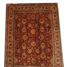 8x10 FINE WOOL HAND KNOTTED AREA RUG RUST IVORY PERSIAN