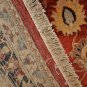 8x10 FINE WOOL HAND KNOTTED AREA RUG RUST IVORY PERSIAN