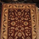 8x10 WOOL HANDMADE RUG RED BEIGE BLUE GREEN CHOBI DYED