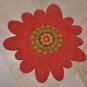 KIDS ROOM HANDMADE WOOL RUG KITCHEN PINK FLOWER SMALL