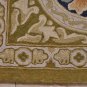 3x5 HANDMADE WOOL AREA RUG FRENCH AUBUSSON BLUE GREEN