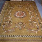 10x14 GOLD AREA RUG PERSIAN INDO NEPAL LARGE HANDMADE