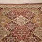 4x6 WOOL AREA RUG HANDMADE MASTERPIECE RED GOLD IVORY