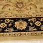 10x14 WOOL AREA RUG PERSIAN KASHAN HANDMADE CMEAM BLACK