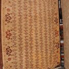 9x12 WOOL RUG PERSIAN HANDMADE VEGETABLE DYE IVORY BLUE GOLD RUST GREEN SM TEAR