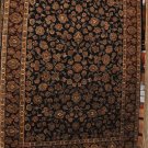 9x12 WOOL RUG HANDMADE JAIPUR BLACK RED GREEN IVORY