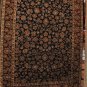 9x12 WOOL RUG HANDMADE JAIPUR BLACK RED GREEN IVORY