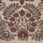 10x14 WOOL AREA RUG PERSIAN SAROUK HANDMADE IVORY BLUE