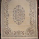 8x10 WOOL RUG AUBUSSON IVORY THICK ORIENTAL CARPET NEW