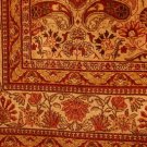 8x10 WOOL RUG HANDMADE SAROUK GOLD GREEN BEIGE PLUSH