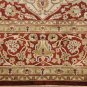 8x10 WOOL HAND KNOTTED AREA RUG IVORY RED RUST PERSIAN