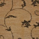 6 FT. SQUARE AREA RUG WOOL HANDMADE VEGETABLE DYE BEIGE