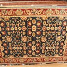 9x12 WOOL AREA RUG CHOBI PERSIAN BLUE RED HANDMADE VEGETABLE DYE TAN BEIGE IVORY