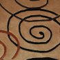 9x12 WOOL AREA RUG PERSIAN INDO NEPAL SWIRLS BEIGE GREEN YELLOR RED KIDS ROOM