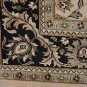 9x12 RUG HANDMADE PERSIAN KASHAN IVORY BLACK GREEN SOFT