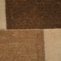 8x10 WOOL SILK RUG HANDMADE MODERN ABSTACT BLACK GOLD BROWN IVORY GRAY SOFT PILE