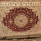 NEW 8X10 TABRIZ VICTORIAN FLORAL WOOL SILK RUG HANDMADE