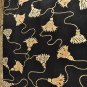 8x10 WOOL RUG INDO NEPAL HANDMADE BLACK FINIALS MODERN