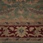 9x12 RUG KASHAN ANTIQUE TEA WASHED RARE GREEN RED MUTED
