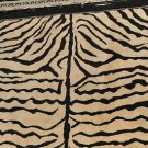 8x10 WOOL AREA RUG WOOL ZEBRA PRINT B&W FINE INDO NEPAL