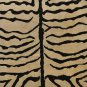 8x10 WOOL AREA RUG WOOL ZEBRA PRINT B&W FINE INDO NEPAL