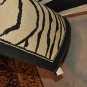 8x10 WOOL AREA RUG WOOL ZEBRA PRINT B&W FINE INDO NEPAL