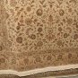 8x10 KASHAN WOOL & SILK RUG 160 KPSI HANDMADE IN CHINA ORIENTAL GREY GREEN BEIGE