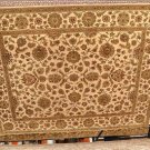 8x10 JAIPUR NEW ZEALAND WOOL AREA RUG IVORY GOLD GREEN