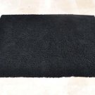 Black Shaggy Magic Carpet Rug Handmade 5x7 soft wool