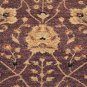 8x10 WOOL HAND KNOTTED AREA RUG PLUM IVORY MASTERPIECE