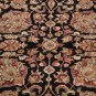 8x10 WOOL HANDMADE AREA RUG BLACK IVORY MASTERPIECE