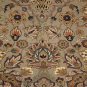 8x10 WOOL HAND KNOTTED AREA RUG TAUPE WINE MASTERPIECE