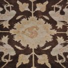 8x10 WOOL HANDMADE AREA RUG BROWN LIGHT GREEN PERSIAN