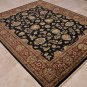 NEW 8x10 WOOL HANDMADE AREA RUG BLACK RED GOLD PERSIAN