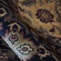 10x14 WOOL AREA RUG PERSIAN KASHAN HANDMADE GOLD BLACK