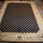 10x14 WOOL SILK AREA RUG PERSIAN FLUER DE LIS LARGE NEW