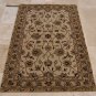 4x6 WOOL AREA RUG PERSIAN BEIGE HAND MADE TUFTED