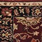 4x6 WOOL AREA RUG PERSIAN RED BLACK HAND MADE TUFTED