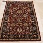 4x6 WOOL AREA RUG PERSIAN RED BLACK HAND MADE TUFTED